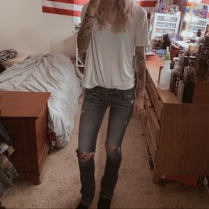 Distressed Hollister jeans